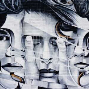 Faces Paint Poster