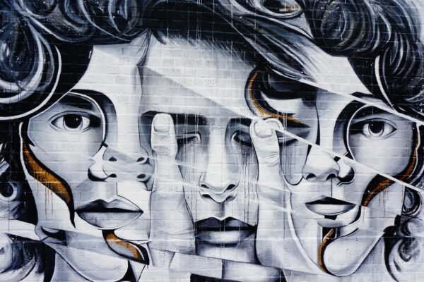 Faces Paint Poster